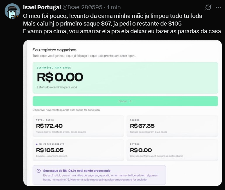 Depoimento da comunidade